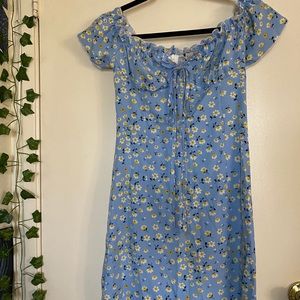 Light Blue Floral Dress